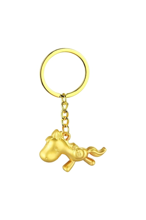 2026 Year of the Horse Keychain, Alloy Metal Zodiac Animal Pendant for Key Ring, Car Keys, Backpack Charm, New Year Gift for Men Women, Chinese Horoscope Collectible