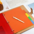 thumbnail image 1 of Yunuuuoa 3-Hole Binder Refill Pages, Waterproof Frosted Plastic Sheet Protectors, Multi-Color Inner Sleeves for Document Organization, Office Filing, and Home Storage, Easy Insert Slant Pocket Design, 1 of 7