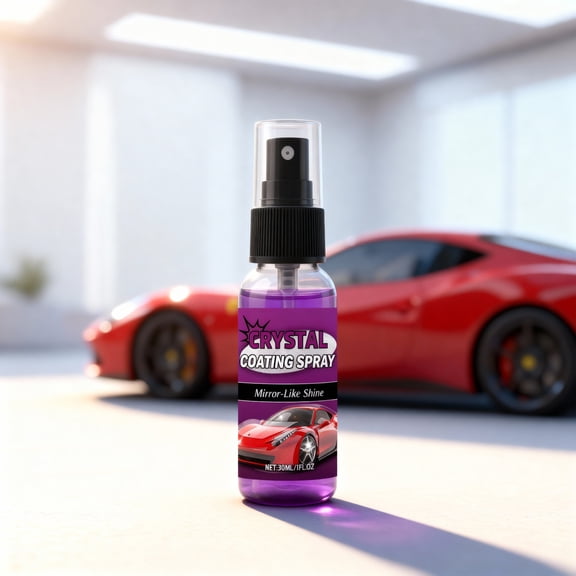Yunuuuoa 3 Packs Crystal Coating Spray: Ultimate Car Protection, Hydrophobic Sealant, Long-Lasting Gloss & Shine, Water Spot Resistance, All Vehicle Surfaces, Detailing Wax Alternative
