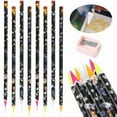 thumbnail image 1 of Yunuuuoa 3 Packs Pen Rhinestone Tool Adhesive Wax Pencil for Nail Art & Crafts, Dotting Drill Pen with Sharpener, Rhinestone Applicator, Multi-Purpose Decoration and Design Accessory, 1 of 9