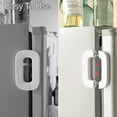 thumbnail image 1 of Yunuuuoa 3 Packs Self-Adhesive Refrigerator Lock Safety No Drill Installation Cabinet Drawer Secure Easy Mount Home Protection, 1 of 6