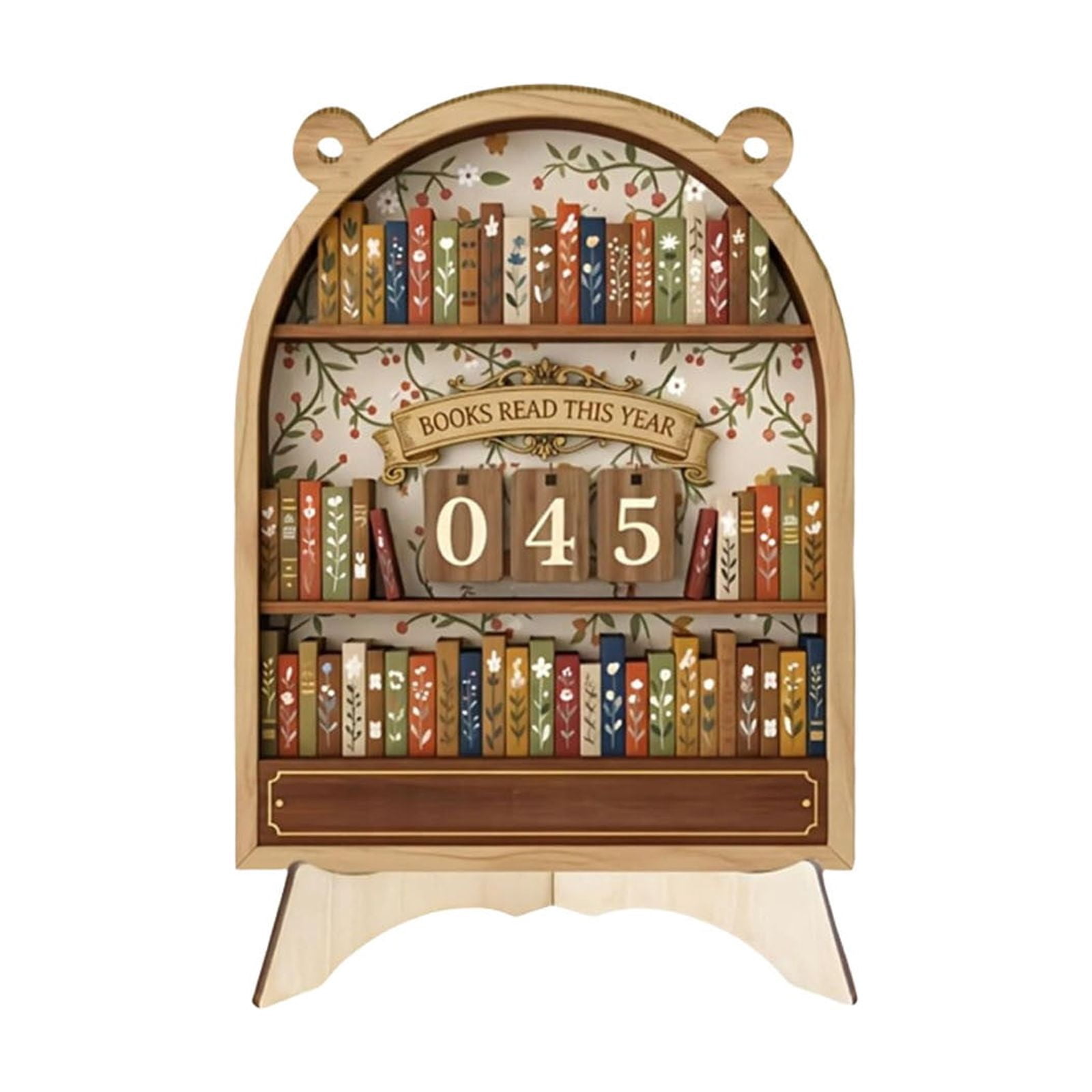 Yunuuuoa 3 Packs Wooden Books Read Counter Reading Tracker Sign for ...