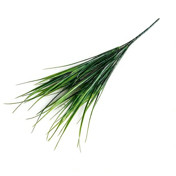 Yunuuuoa 5 Packs Artificial Spring Grass with Flower Buds, Plastic Faux Greenery Stems, Realistic Fake Plants for Home Decor, Wedding Centerpieces, Office Table Arrangements, Vase Filler Decoration