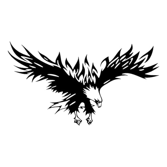 Yunuuuoa 5 Packs Large Vinyl Waterproof Sticker Decal for Car Truck Laptop Window Wall Decor Birds of the United States Raptor Design