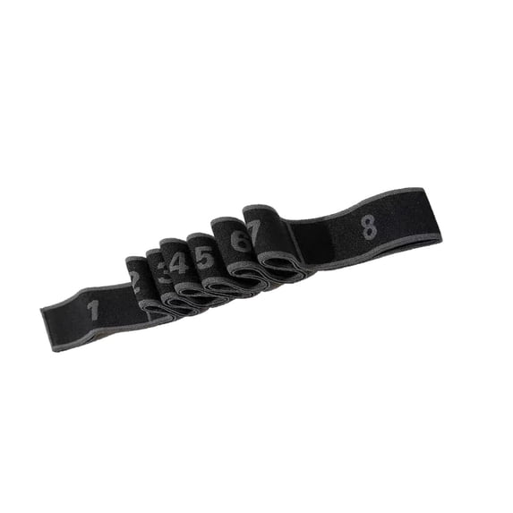 Yunuuuoa 8-Segmented Yoga Resistance Band with Handles, Adjustable Stretching Elastic Exercise Bands for Home Gym Fitness, Pilates, Physical Therapy, Flexibility Training and Muscle Recovery