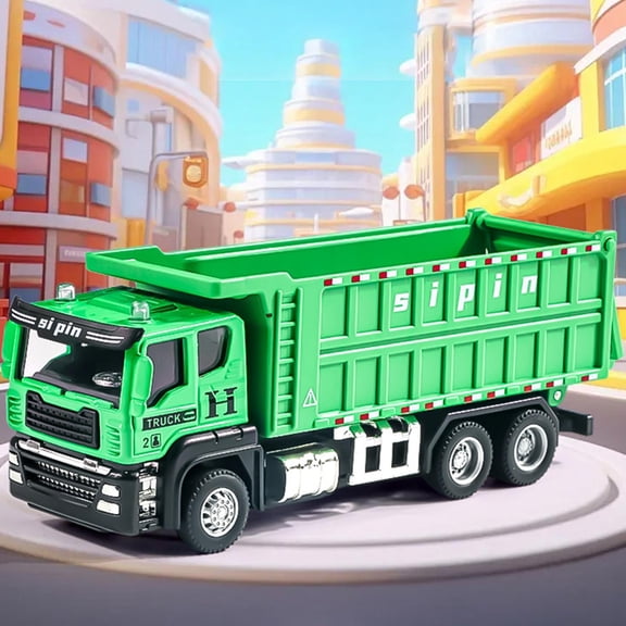 Yunuuuoa Alloy Construction Vehicle Toy Set with Protective Bumper, Realistic Engineering Trucks for Imaginative Play, Durable Portable Vehicle Models, Gift for Ages 3-6
