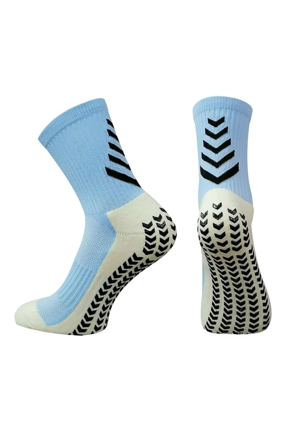 Anti-Slip Football Socks - Moisture Wicking & Shock Absorption for Sports Training, Gym Workouts, and Daily Wear - High Performance Athletic Socks with Arch Support and Cushioned Sole