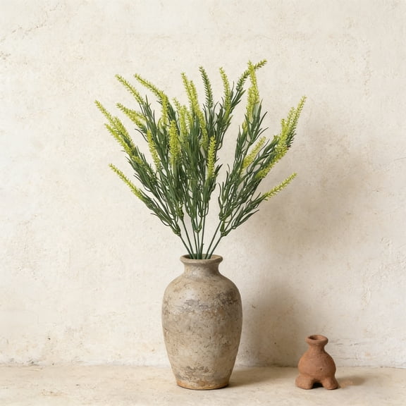 Artificial Lavender Stems Plastic Flowers Bouquet Greenery Home Decor Wedding Centerpiece Garden Patio Outdoor Arrangement Faux Botanical Floral Display