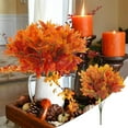 thumbnail image 1 of Yunuuuoa Artificial Maple Leaf Branch Pronged Simulation Fall Leaf for Halloween Thanksgiving Home Table Centerpiece Long-Lasting Festive Decor with Natural Look and Flexible Arrangement, 1 of 6