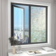 thumbnail image 1 of Yunuuuoa Bathroom Window Privacy Film Decorative PVC Sticker Light Filtering Glass Covering for Home Office Restroom Shower Door Opaque Adhesive Window Treatment Frosted Film for Windows, 1 of 8