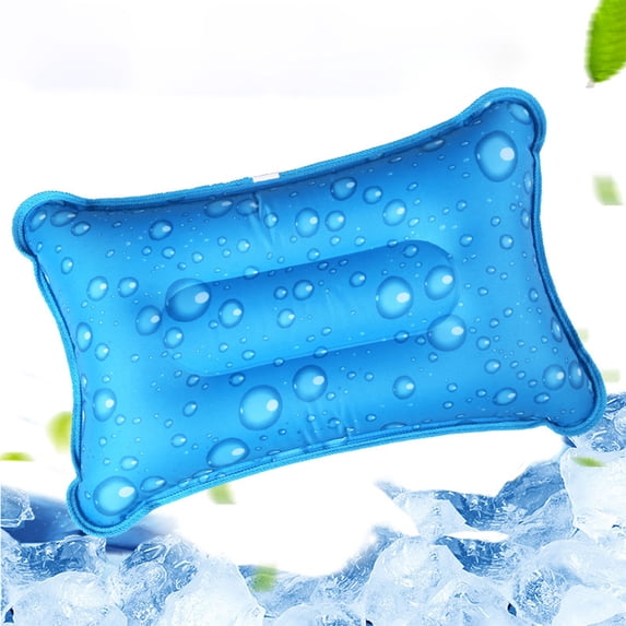 Yunuuuoa Cooling Gel Pillow for Adults - Ice Pillow with Leakproof PVC & Breathable Fabric, Ergonomic Head Support for Office Nap, Travel, Car, Home Use, Reusable Summer Cool Pad