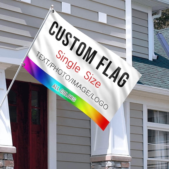 Yunuuuoa Custom Personalized Flag 5x3 FT Double Sided Polyester Waterproof Fade Resistant for Outdoor Indoor Decoration Garden Party Birthday Event Banner Gift