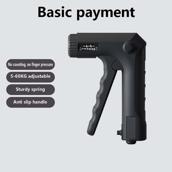 Yunuuuoa Electronic Grip Strengthener with Counter, Adjustable Hand Grip for Men, Finger Exercise Equipment, Hand Therapy, Forearm and Wrist Workout, Strength Training Tool for Home Gym Fitness