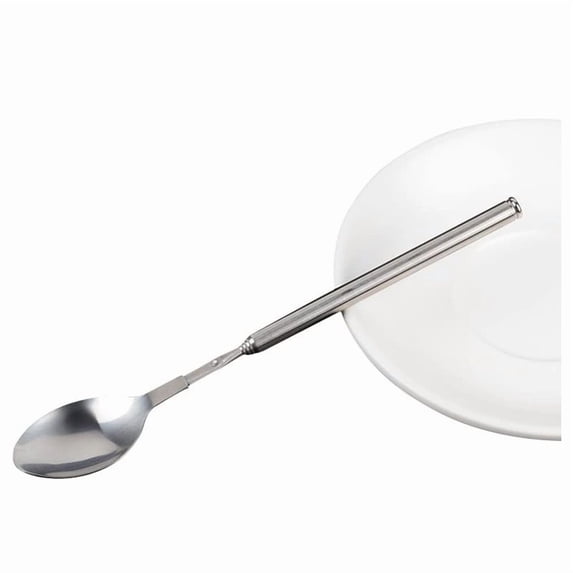 Yunuuuoa Extra Long Extendable Fork for Grilling BBQ Baking Expandable Stainless Steel Dinner Fork Kitchen Gadget Outdoor Picnic Party Utensil