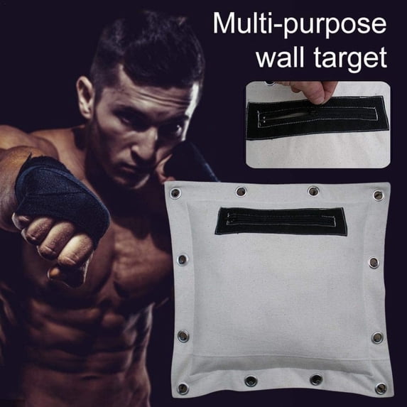Yunuuuoa Hanging Punching Bag Wall Mount Sandbag for Boxing Training Martial Arts Workouts Home Gym Fitness Equipment Heavy Duty Canvas Bag for Adults Men Women