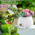thumbnail image 1 of Yunuuuoa Happy Face Rocking Chair Planter for Succulents & Small Plants with Drainage Hole - Cute Resin Flower Pot for Indoor Outdoor Home Garden Decor - Unique Gift Idea for Plant Lovers, 1 of 9