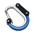 thumbnail image 1 of Yunuuuoa Heavy Duty Aluminum Carabiner 360° Rotating Hook 33lb Load Capacity Outdoor Climbing Hiking Camping Gear Safety Locking D-Ring Clip, 1 of 2