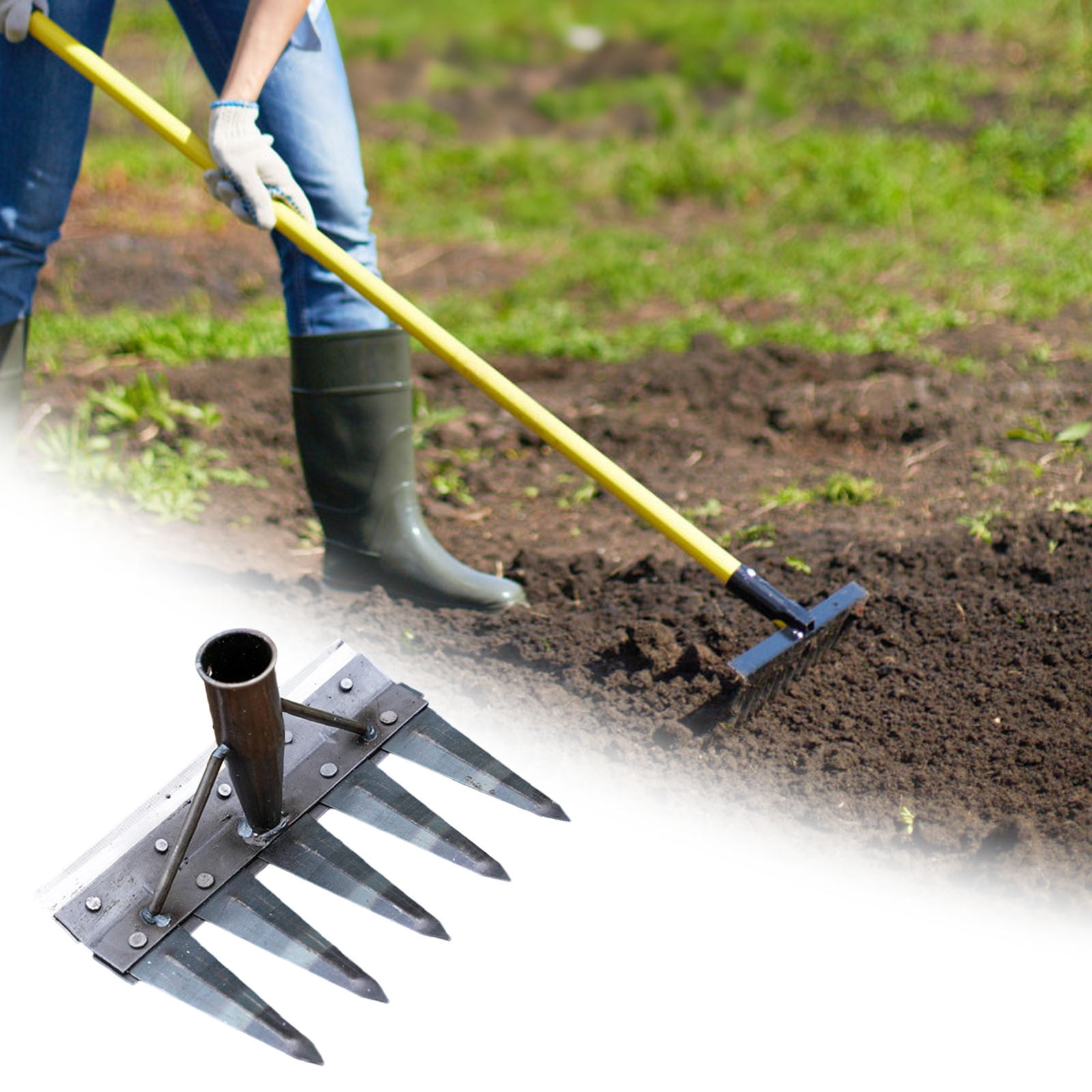 Buy UTKARSH Garden Hand Hoe 2 In 1 | Heavy Duty Gardening Tool Hand Hoe For Home Garden | Digging, Landscaping Garden Hand Hoe | Weeding, Tilling, Aerating Soil Hand Hoe