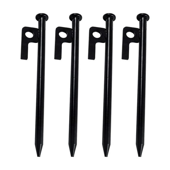 Yunuuuoa Heavy Duty Steel Ground Stakes Drillable Anchors for Secure Outdoor Camping Tents Tarps Awnings Gazebos High Strength Corrosion Resistant Easy Installation