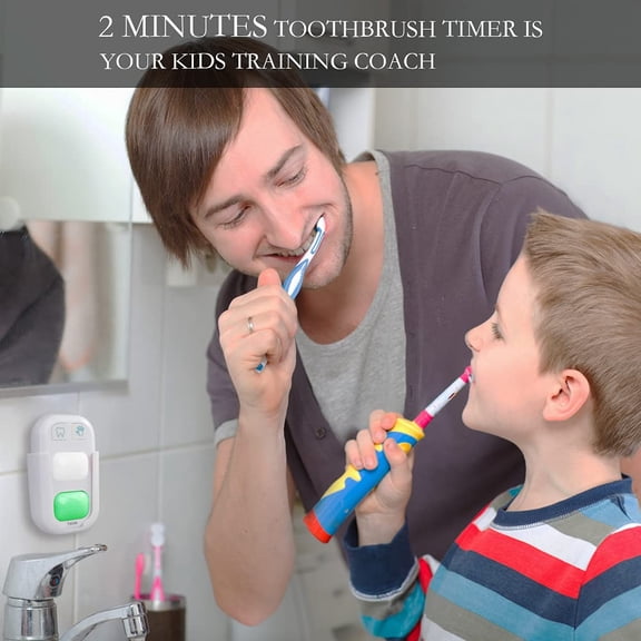 Yunuuuoa LED Hand Washing Timer & Tooth Brushing Timer, 2-in-1 Visual Countdown Timer for Bathroom Sink, Fun Light Alert for 20-Second Handwash & 2-Minute Oral Care Routine