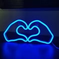 thumbnail image 1 of Yunuuuoa LED Heart Neon Light, USB Powered Romantic Decor for Valentine's Day, Bedroom, Party, Wall Art, Sparkling Mood Lighting, Durable Plastic, Gift for Anniversary, 1 of 7