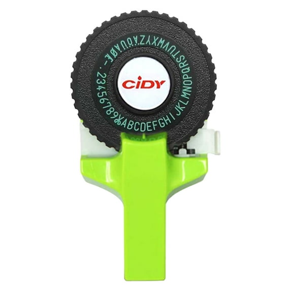 Yunuuuoa Manual Embossing Label Maker with Soft-Grip Handle, Easy Tape Cutting Feature, No Batteries Needed for Home Office School Organization