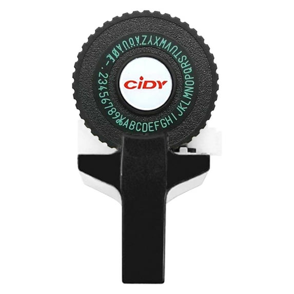 Yunuuuoa Manual Embossing Label Maker with Soft-Grip Handle, Easy Tape Cutting Feature, No Batteries Needed for Home Office School Organization