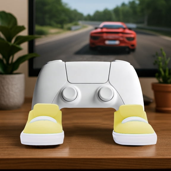 Yunuuuoa Mini Shoe Shaped Controller Stand Holder, Gaming Gear Organizer Storage Display Rack for Xbox Nintendo Switch Accessories, Desk Decor for Gamers