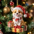 thumbnail image 1 of Yunuuuoa Personalized Christmas Gift Dog Acrylic Pet ID Tag Custom Engraved Durable Holiday Collar Accessory Festive Pet Safety Nameplate for Dogs, 1 of 3