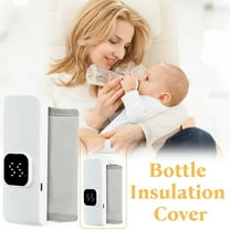 Yunuuuoa Portable Bottle Warmer Wireless Rechargeable Waterless Travel Bottle Warmer for Breast Milk Formula Fast Heating Temperature Control USB-C Charging On-the-Go Feeding Solution for Parents