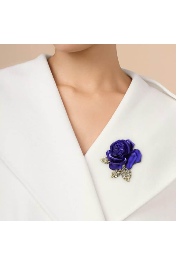 Rose Brooch for Women Wedding Floral Pin Corsage Boutonniere Bridal Accessories Gift for Bride Bridesmaid Mother of the Bride Prom Party Formal Occasion