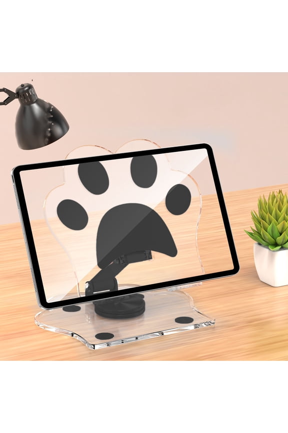 Rotating Tablet Stand 360 Adjustable Portable Foldable Desktop Holder for Phones and Tablets, Anti-Slip Stable Support for Viewing Working Live Streaming
