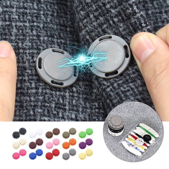 Yunuuuoa Round Magnetic Suction Button for Clothes, Concealed Sweater Magnet Snap Button, 22mm Coat Cardigan Buttons for Windbreakers, Jackets, Handcrafts, No-Sew Fastener for DIY Sewing Projects