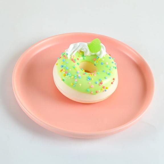 Yunuuuoa Simulation Food Donut Cake Dessert Refrigerator Magnet Toy, 3D Realistic Fake Dessert Stress Relief Fidget Toy for Kitchen Office Decoration, Novelty Gift for Adults