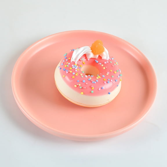 Yunuuuoa Simulation Food Donut Cake Dessert Refrigerator Magnet Toy, 3D Realistic Fake Dessert Stress Relief Fidget Toy for Kitchen Office Decoration, Novelty Gift for Adults