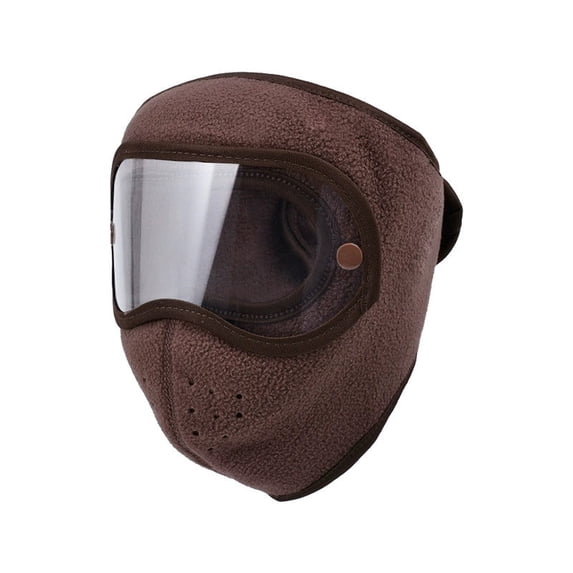 Yunuuuoa Ski Full Face Mask Windproof Fleece Winter Warm Balaclava with Goggles for Snowboarding Ice Skating Motorcycle Riding Outdoor Sports Protective Breathable Cold Weather Gear
