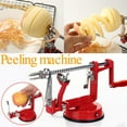 thumbnail image 1 of Yunuuuoa Stainless Steel 3-in-1 Hand Crank Fruit Peeler Corer Slicer Kitchen Tool with Replaceable Blades for Apples Potatoes Efficient Peeling Cutting, 1 of 9