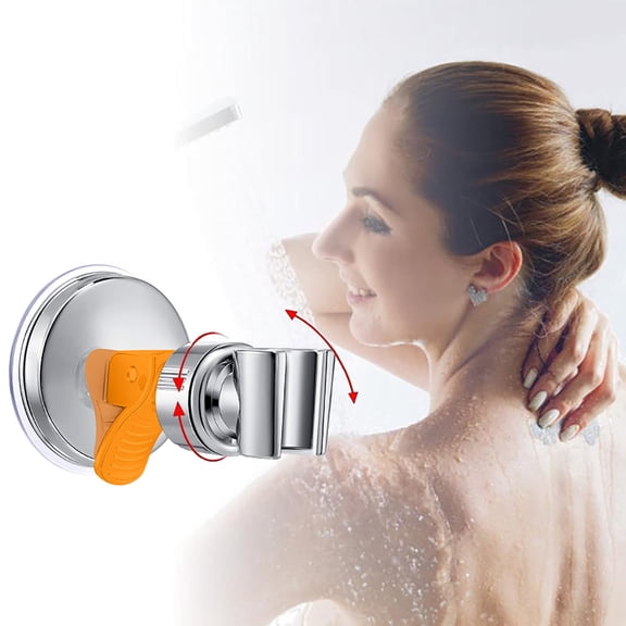 Yunuuuoa Sucker-Free Shower Nozzle, 360° Rotatable Suction Cup Shower Head with Multi-Angle Adjustment, Removable Wall Mount Handheld Shower Sprayer for Bathroom, RV, Camping, No Drilling Needed
