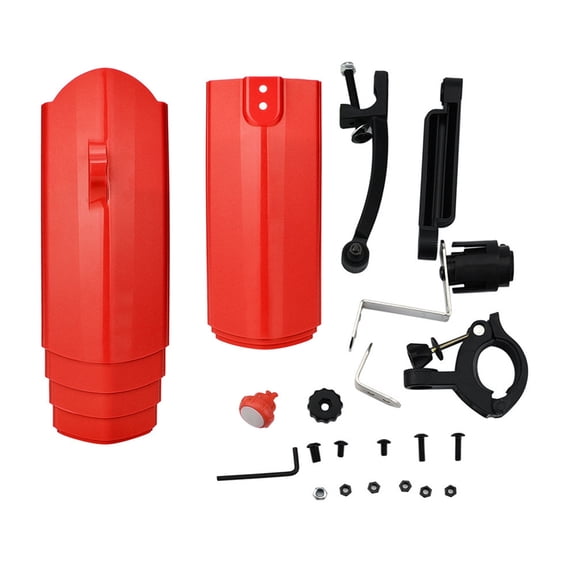 Yunuuuoa Super Pressure Retractable Bike Mudguard with LED Taillight - Flexible Adjustable Fender for Road & Mountain Bikes, Waterproof Cycling Protection, Easy Install Safety Light