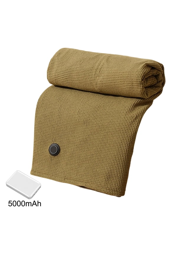 USB Heated Shawl Wrap Rechargeable Power Bank Fast Heating Carbon Fiber Wearable Blanket for Women Outdoor Travel Office