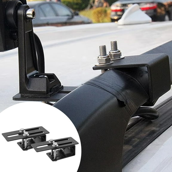 Yunuuuoa Universal Car Roof Rack Clamp - Heavy Duty Aluminum Alloy Luggage Basket Mounting Clip for SUV Cargo Carrier & Off-Road Light Bracket Accessories