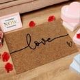 thumbnail image 1 of Valentine's Day Carpet Mat Romantic Heart Floor Mat for Home Decor Door Entryway Wedding Anniversary Gift Soft Non-Slip Washable Rug Living Room Bedroom, 1 of 7