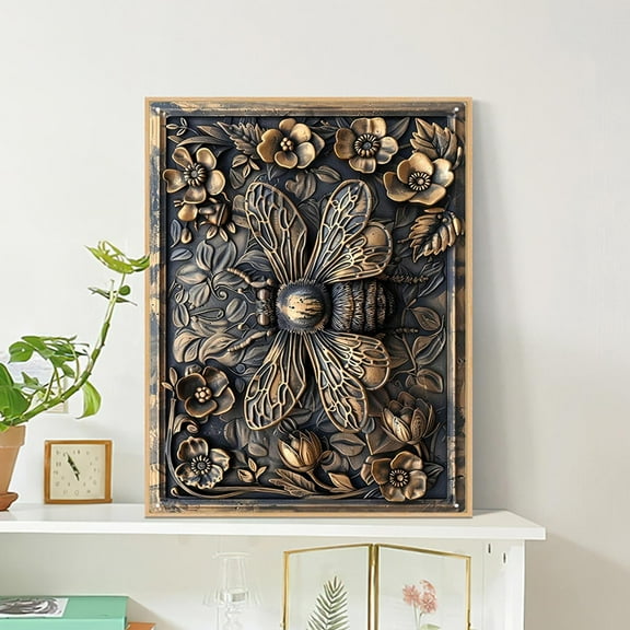 Yunuuuoa Vintage Metal Wall Art Waterproof Rust-Resistant Outdoor Indoor Decor Iron Hanging Panel for Garden Patio Living Room Home Accent Decorative Plaque