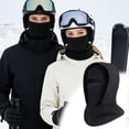 thumbnail image 1 of Yunuuuoa Winter Face Mask Balaclava Ski Mask with Neck Warmer Fleece Lining Windproof Cold Weather Gear for Men Women Skiing Snowboarding Running Hiking Outdoor Sports Full Face Cover Hood, 1 of 5