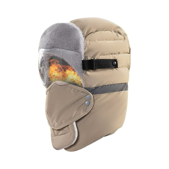Yunuuuoa Winter Windproof Cycling Mask Cold Weather Balaclava Face Cover Fleece Lined Hood for Motorcycle Ski Snowboard Outdoor Sports Warm Breathable Helmet Compatible Wind Protection Gear