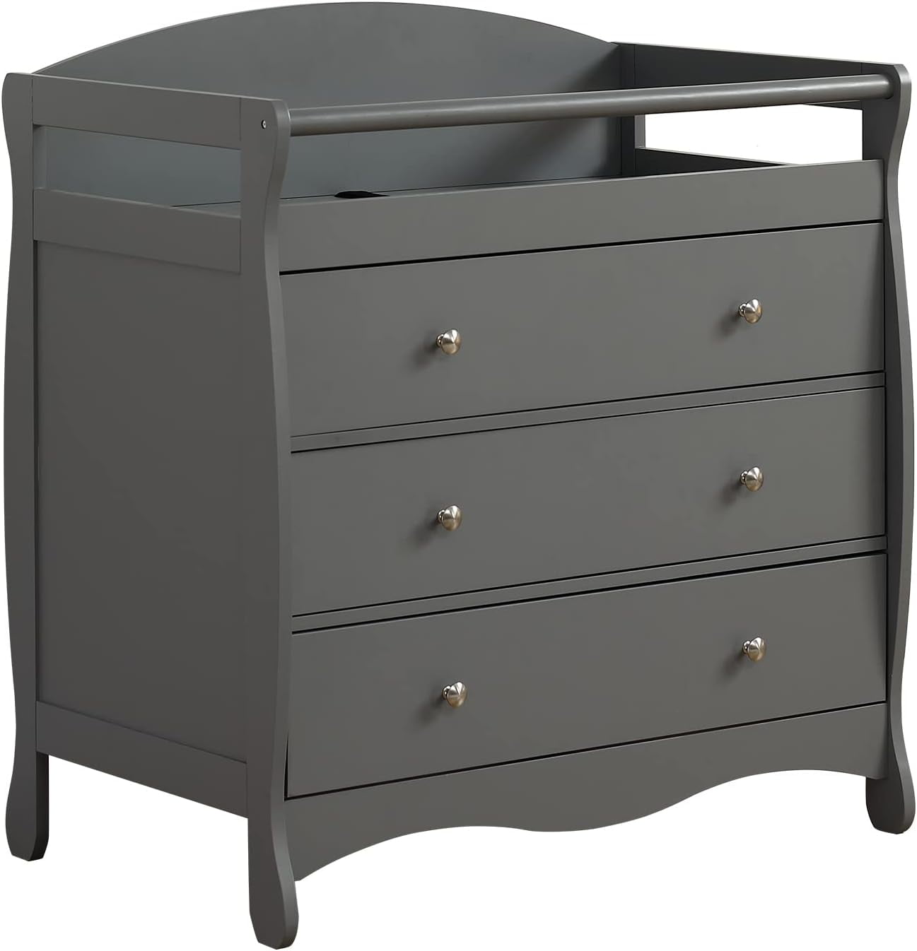 Yunwen 3-Drawer Changing Table, Wooden Bed Nursing Table Infant Diaper ...