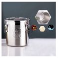 Yunwen Airtight Rice Bucket 304 Stainless Steel Canister Food Storage