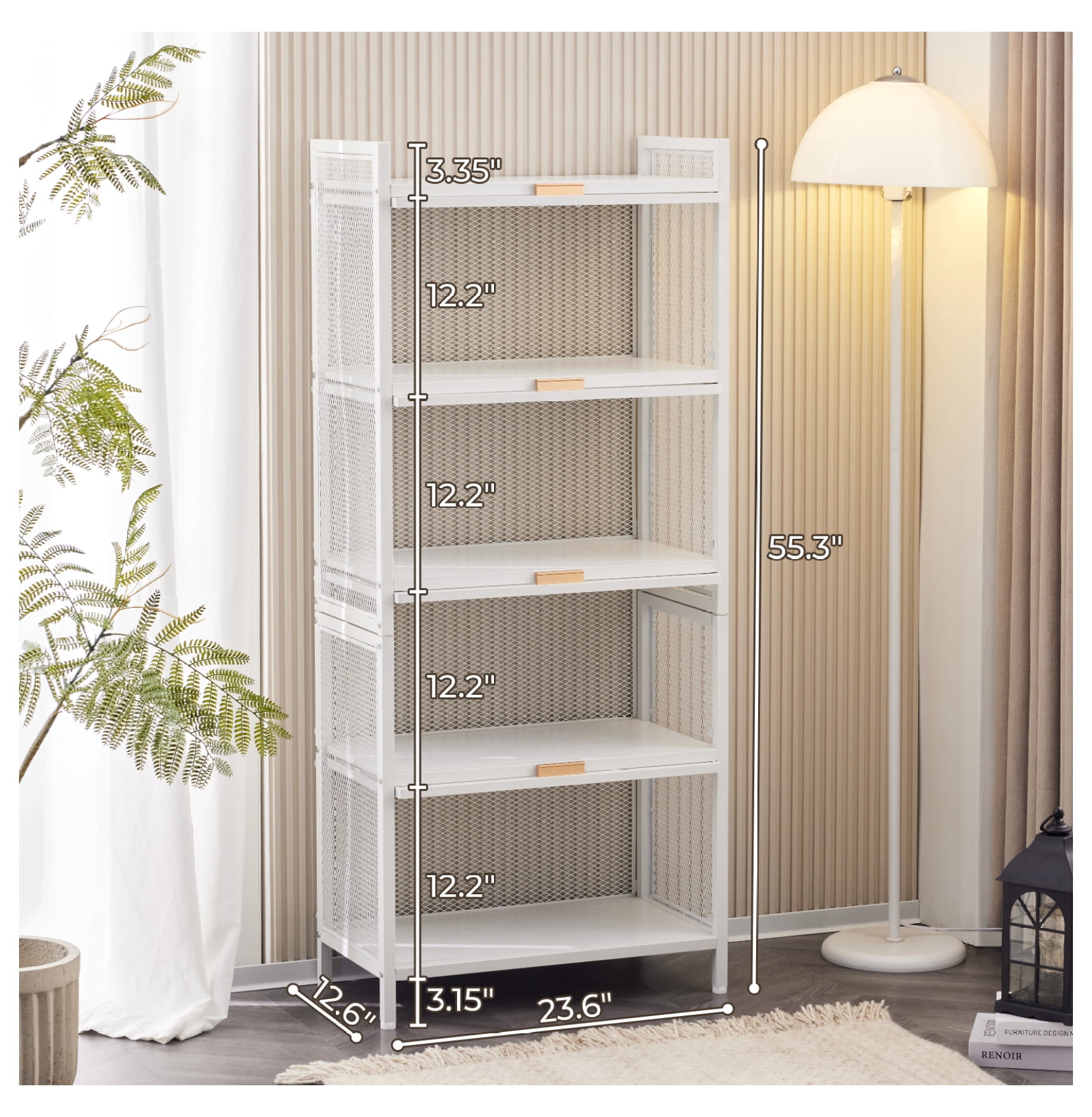 Yunwen Baker's Rack Storage Cabinet Freestanding Kitchen Pantry Storage ...