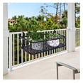 thumbnail image 1 of Yunwen Balcony Railing Hanging Basket Shelf Flower Pot Stand Holder Rack, 1 of 9