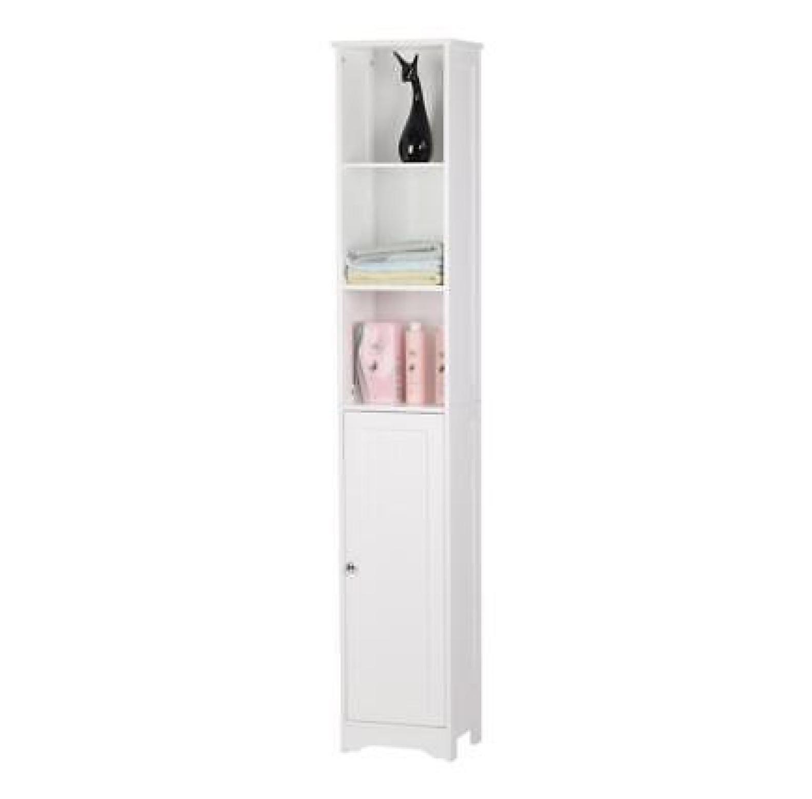 Yunwen Tall Storage Bathroom Floor Linen Tower w